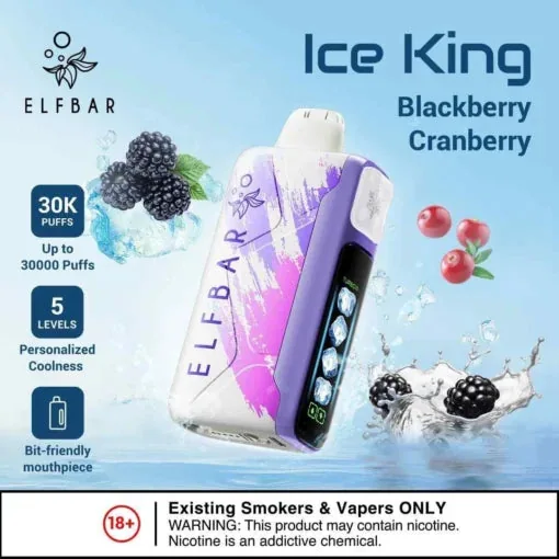 Elf Bar Ice King � Blackberry Cranberry � 30K 30000 Puffs