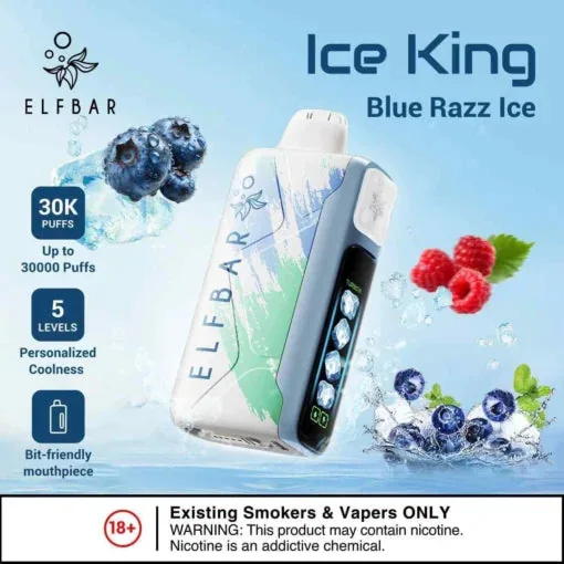 Elf Bar Ice King � Blue Razz Ice � 30K 30000 Puffs