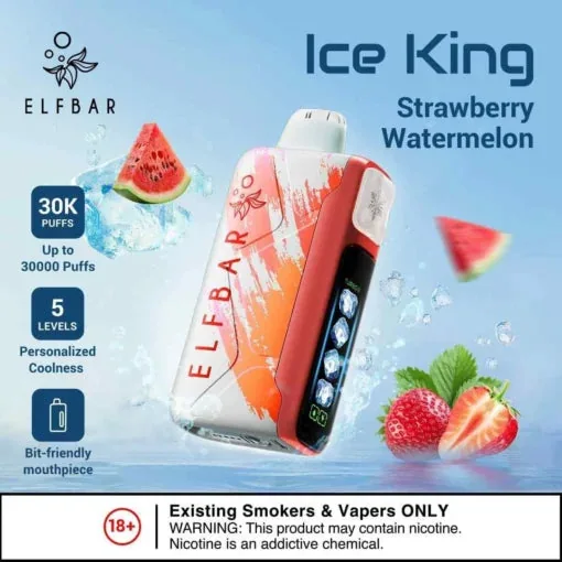 Elf Bar Ice King � Strawberry Watermelon � 30K 30000 Puffs