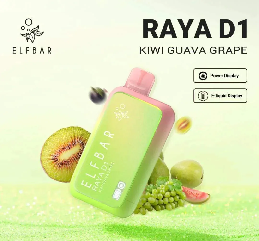 Elf Bar Raya D1 � Kiwi Guava Grape
