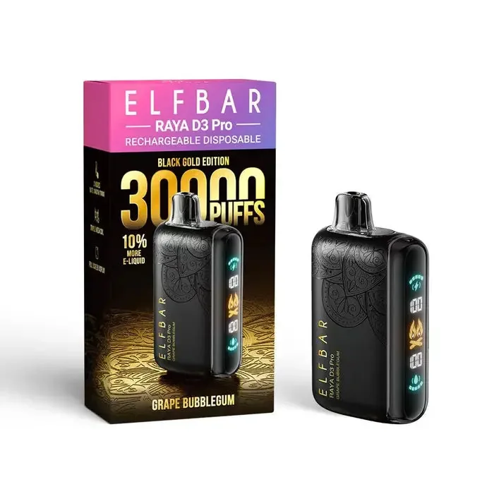 Elf Bar Raya D3 Pro 30 K � Grape Bubblegum 30000 Puffs