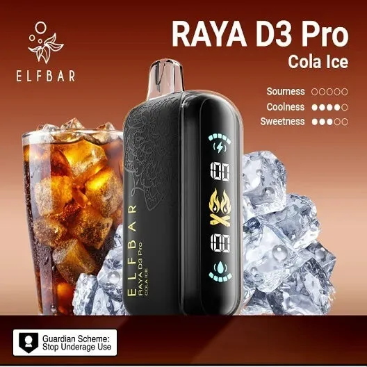 Elf Bar Raya D3 Pro 30K � Cola Ice 30000 Puffs
