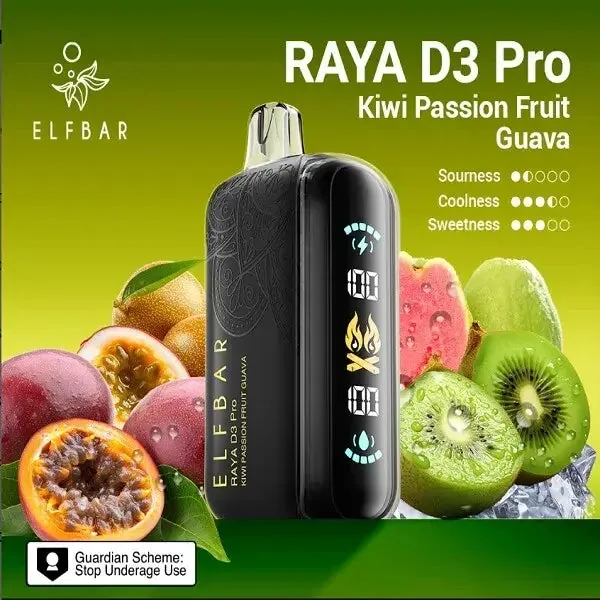 Elf Bar Raya D3 Pro � Kiwi Passion Fruit Guava
