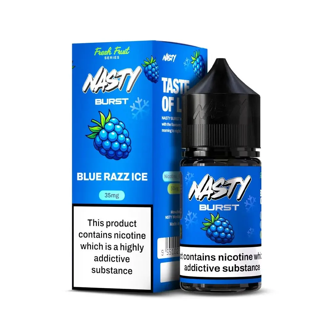 Nasty Burst Nic Salts � Blue Razz Ice